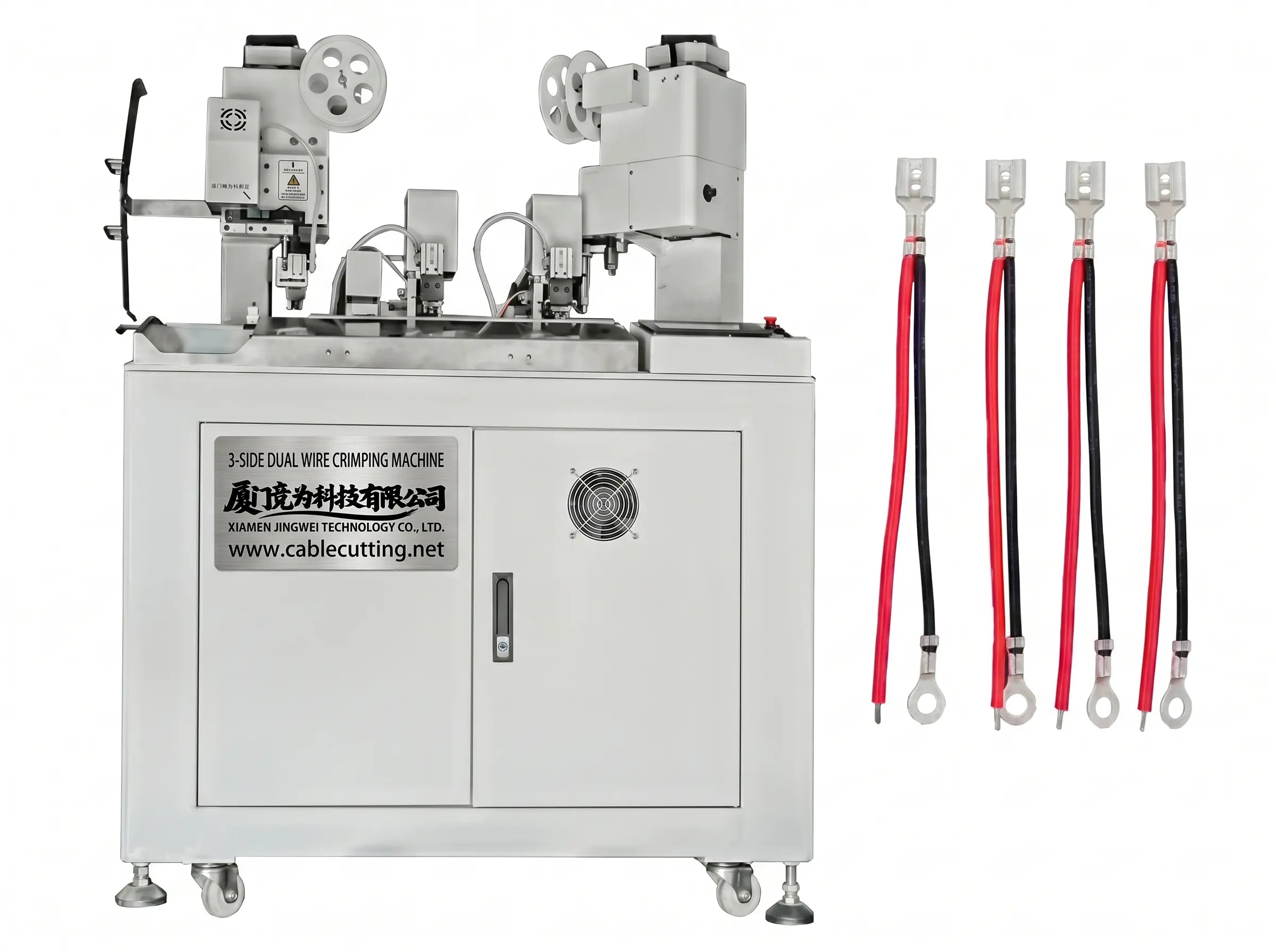 Mesin Crimping Wayar Automatik Tiga Sisi Dua Wayar WPM-038F