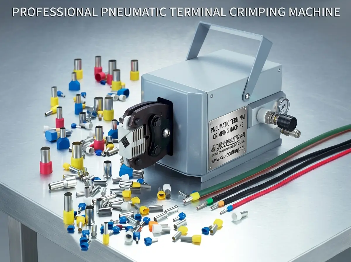 Mesin Crimping Terminal Pneumatik WPM-120Y | Penyelesaian Pemprosesan Wayar Industri