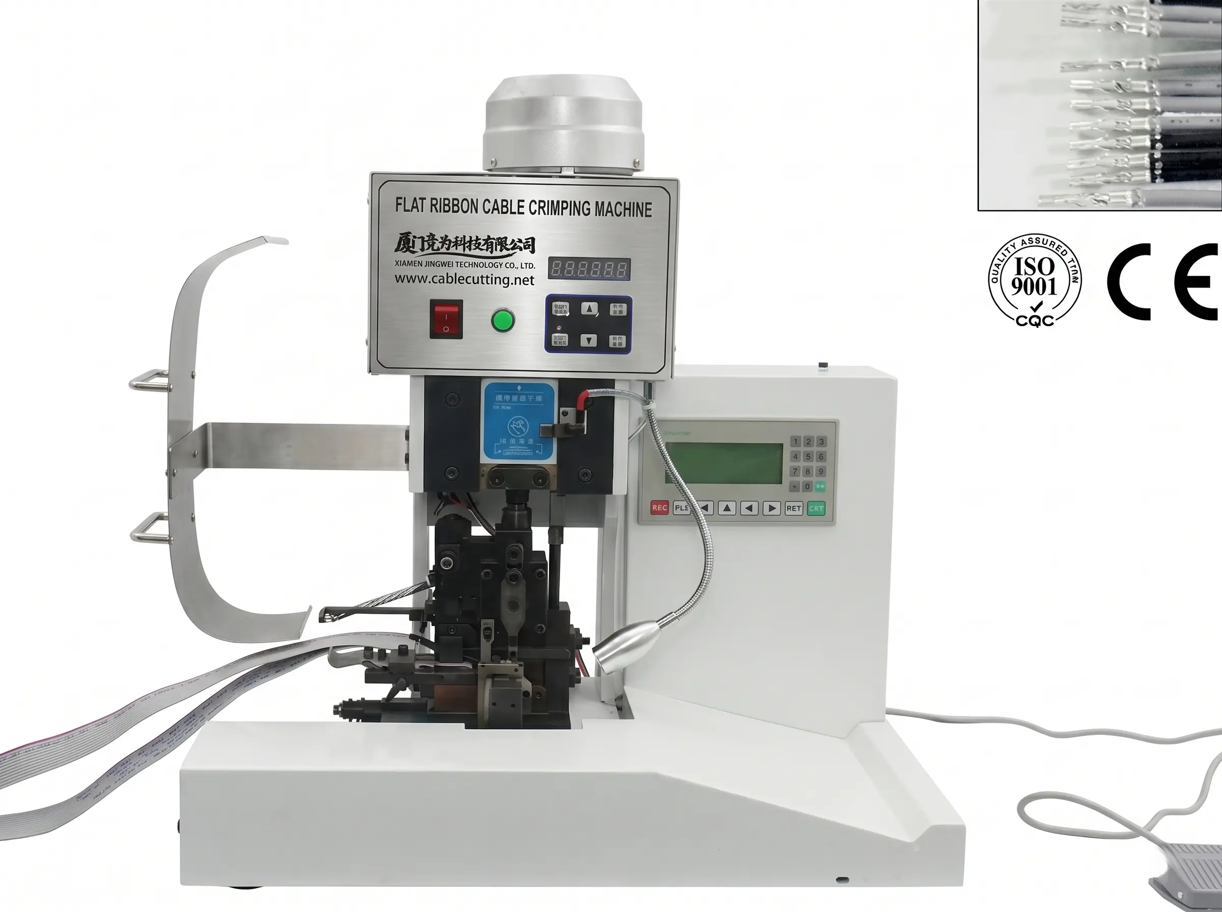 Mesin Crimping Kabel Rata Semi-Automatik WPM-FCCM-18 | Jingwei