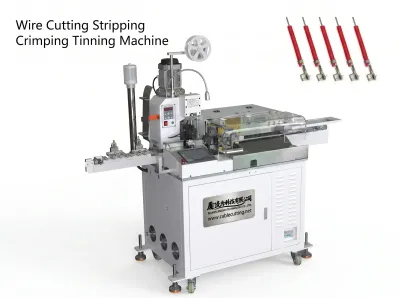 Mesin Crimp 5 Wayar Hujung Tunggal Automatik - Delta PLC, 450KG Thumb