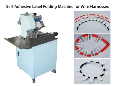 Mesin Lipat Label Pelekat Diri Automatik untuk Wayar 3-10mm WPM-60A - Mesin Pelabelan Kabel