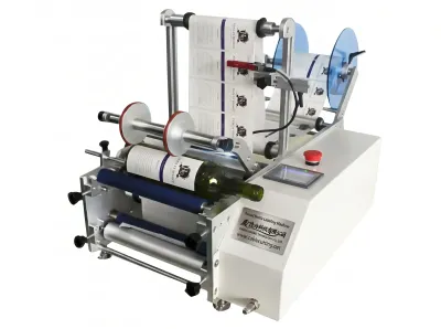 Mesin Pelabelan Botol Bulat Separuh Automatik WPM-7160 - Mesin Pelabelan Kabel