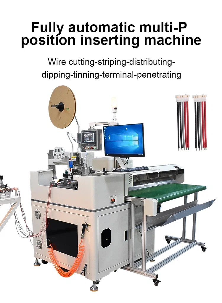 multiple wires penetrate plastic plugs shell, wire stripping position terminal crimping tinning machine, View Plastic shell inserting machine pelbagai wayar menembusi cangkerang palam plastik, kedudukan pelucutan wayar terminal mesin tinning, Lihat mesin memasukkan cangkerang plastik