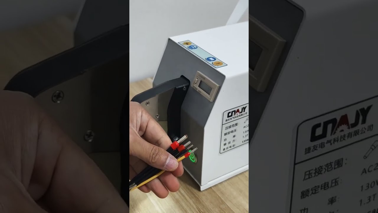 Mesin Pengelim Terminal Tiub Elektrik Automatik #mesin #kilang