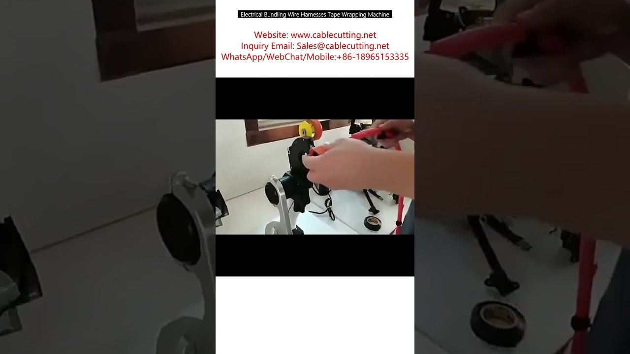 Mesin Pembalut Pita Harness Wayar Elektrik Automatik