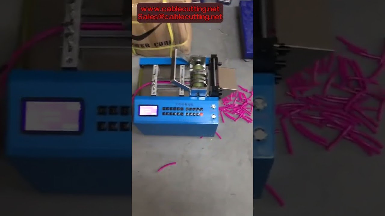 Mesin Pemotong Tiub Pengecut Haba Automatik & Pemotong Jalur Nikel | Pemotong Paip Lengan
