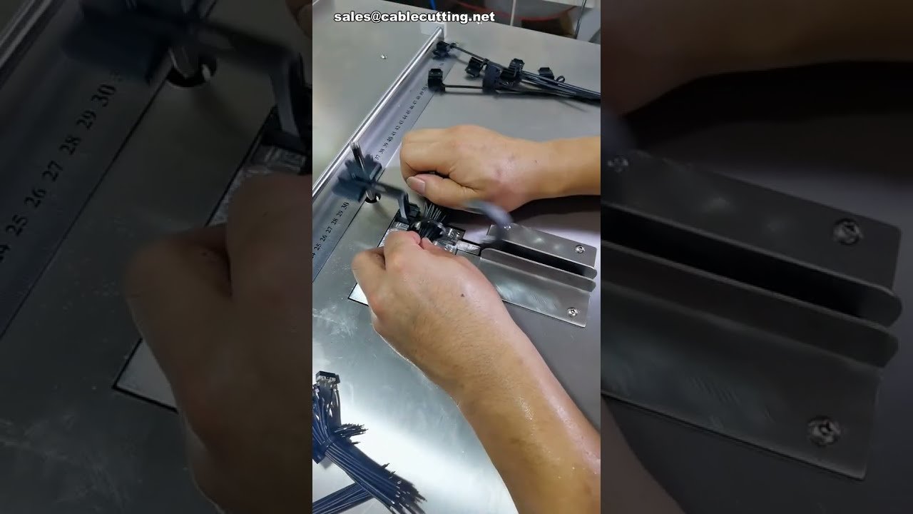 Mesin Pengikat Kabel Nilon Bentuk Kustom Beroperasi dalam Suhu 38°C #kilang #mesin