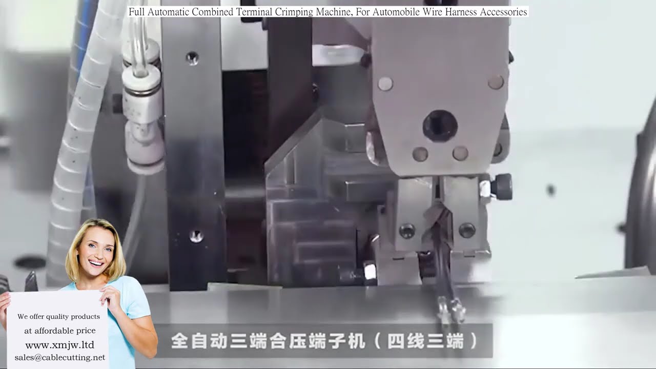 Mesin Crimping Terminal Automatik Penuh untuk Aksesori Abah-Abah Wayar Automotif