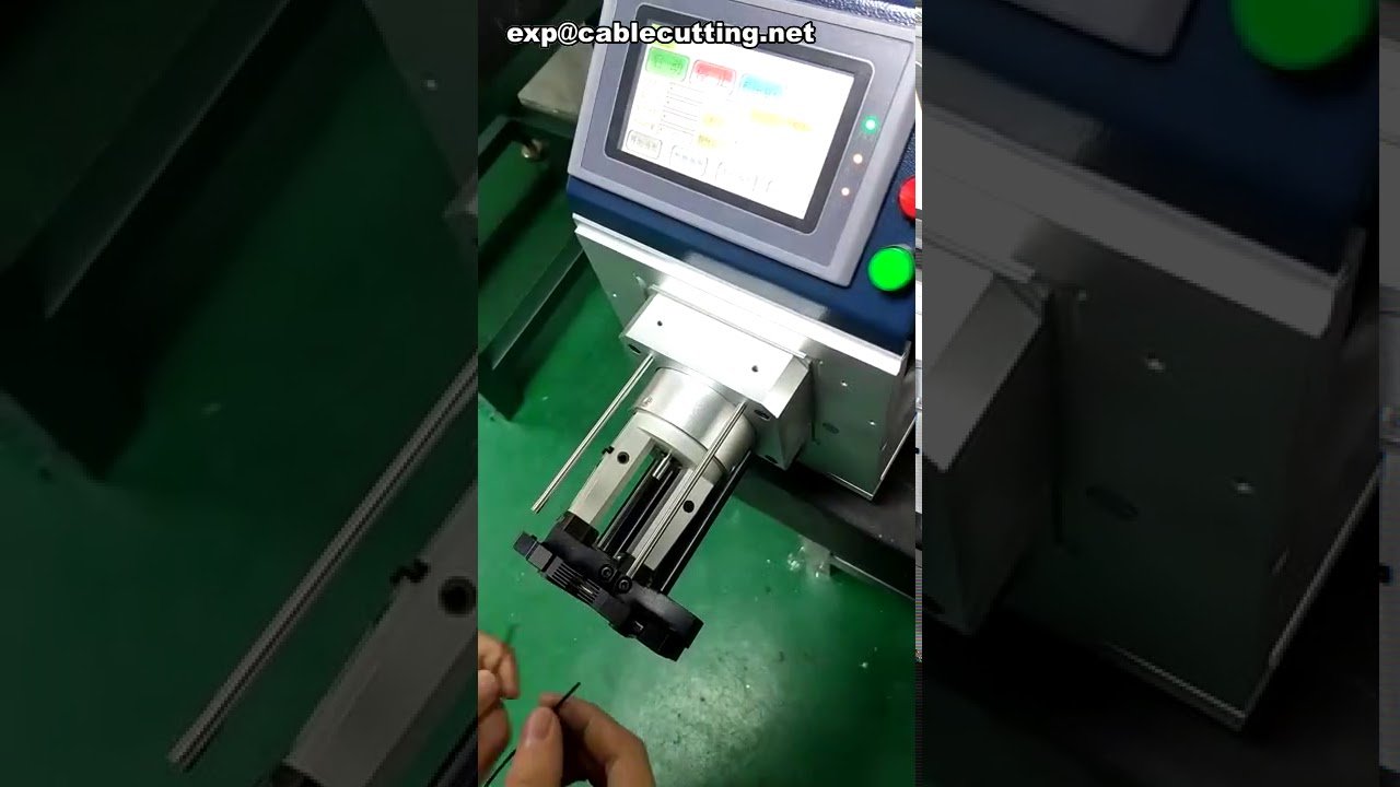 Mesin Pelucut Kabel Koaksial Berputar Boleh Aturcara - Penanggal Kabel Koaksial 3 Lapis & Wayar Koaksial Nipis