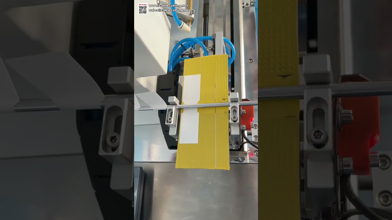 Mesin Pelabelan Paip dan Tiub Keluli - Aplikator Stiker Lipat Automatik untuk Peralatan Industri