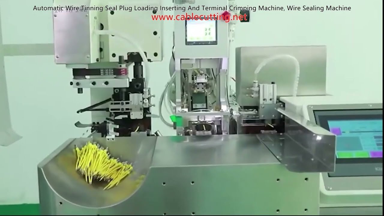 Mesin Automatik Penyaduran Timah, Pemasangan Palam Pengedap & Crimping Terminal Wayar - Tingkatkan Kecekapan Pengeluaran
