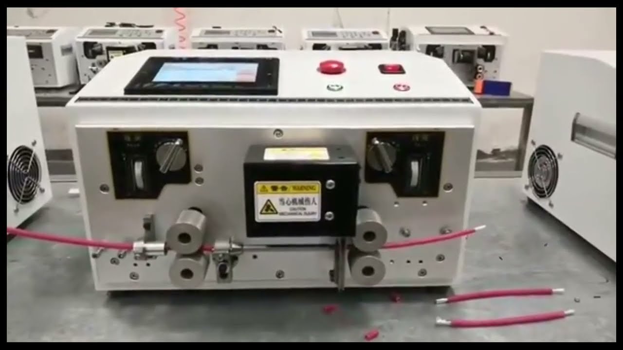 Mesin Potong dan Kupas Wayar Automatik Skrin Sentuh Dwibahasa (Cina & Inggeris)