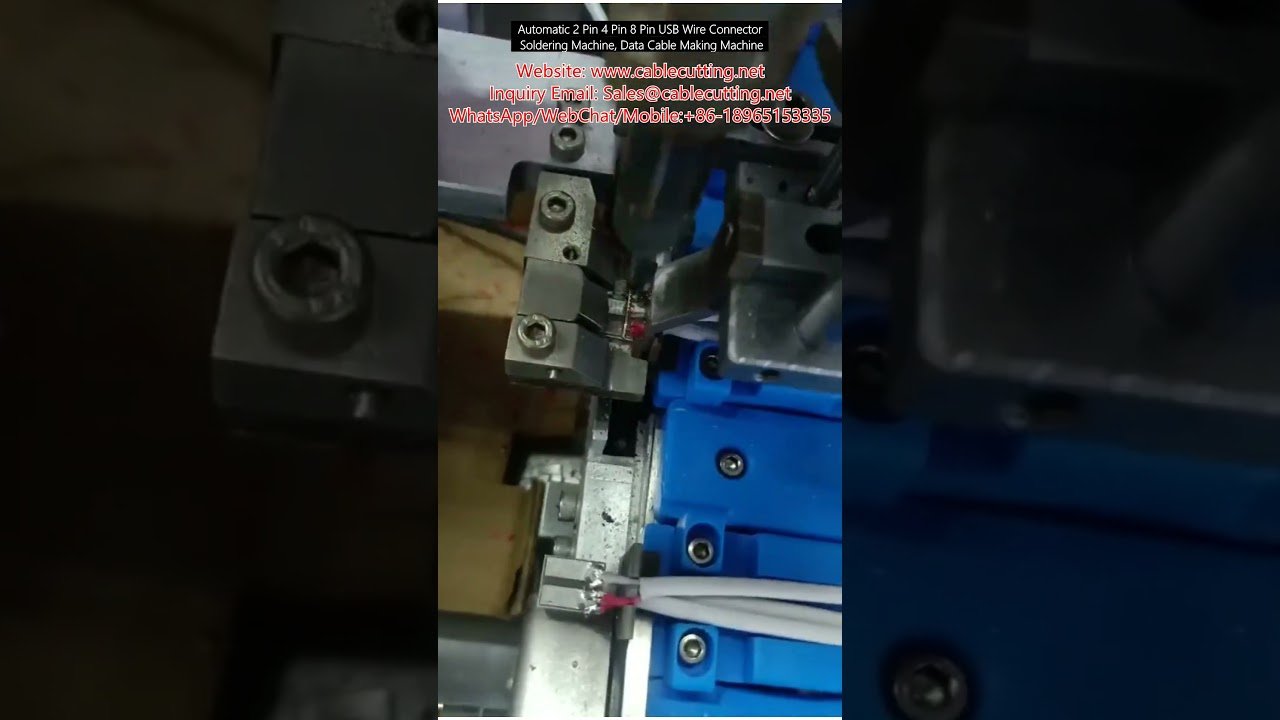 Mesin Pateri Wayar USB Automatik 2 Pin 4 Pin 8 Pin - Mesin Pembuat Kabel Data