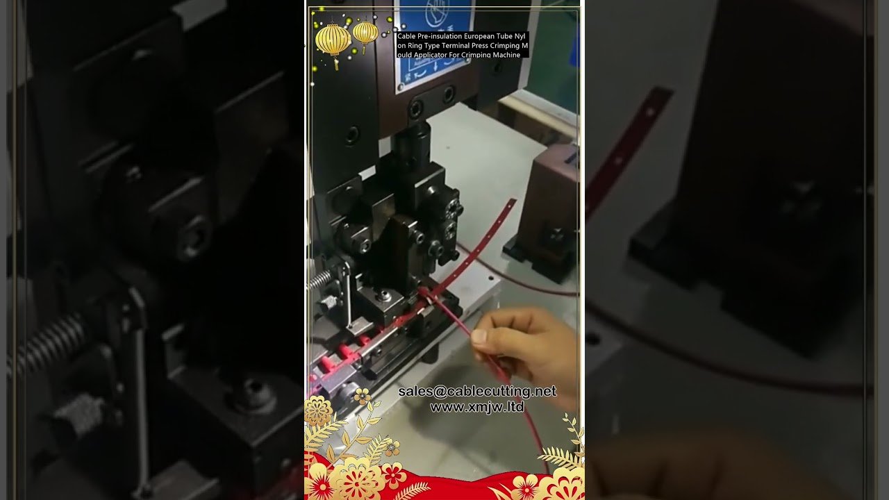 Aplikator Acuan Crimping Terminal Gelang Nilon Tiub Eropah Prapenebat Kabel – Mesin Crimping Wayar Profesional