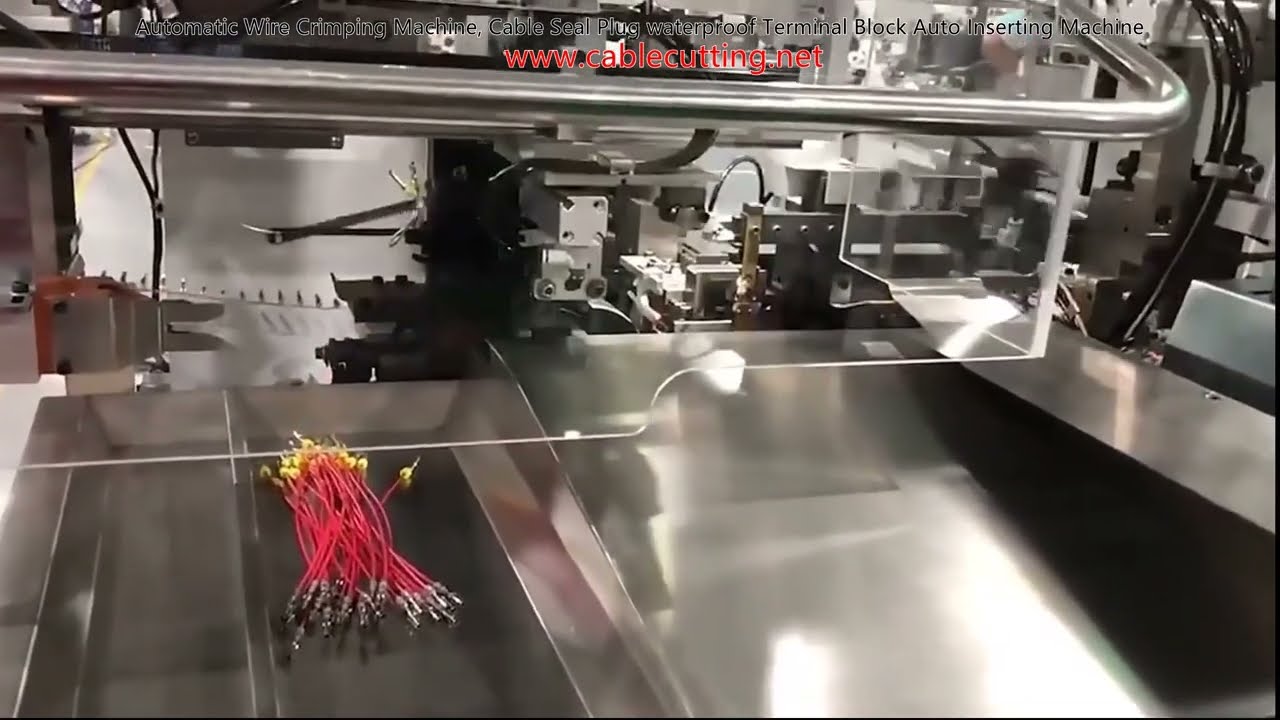 Mesin Crimping Wayar Automatik & Pemasang Palam Kalis Air Blok Terminal - Automatik Sepenuhnya