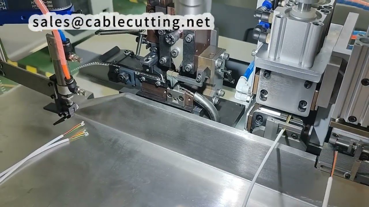 Mesin Pemproses Kabel Berbilang Teras Automatik: Jajar, Potong, Tanggalkan & Crimp