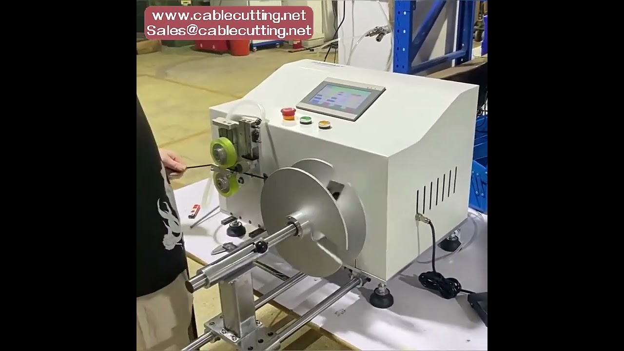 Mesin Penggulung & Pengira Wayar Automatik 3-dalam-1 Skrin Sentuh Digital 750W - Diameter 60mm