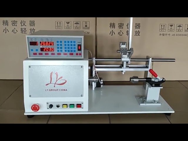 Mesin Gulung Gegelung Automatik LY-830 dengan Dulang Pemutar – Penggulung Wayar Pintar untuk Automasi Kilang