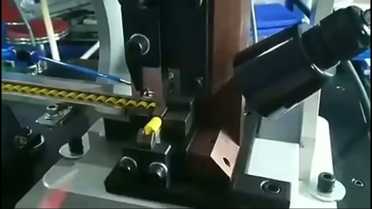 Mesin Crimping Terminal Kabel & Wayar Automatik 2-4 Tan dengan Plat Getaran