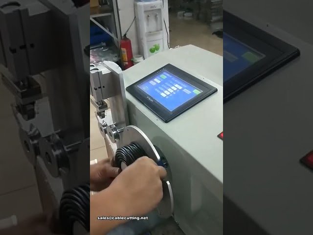 Mesin Pengukur dan Penggulung Kabel Automatik Bersepadu