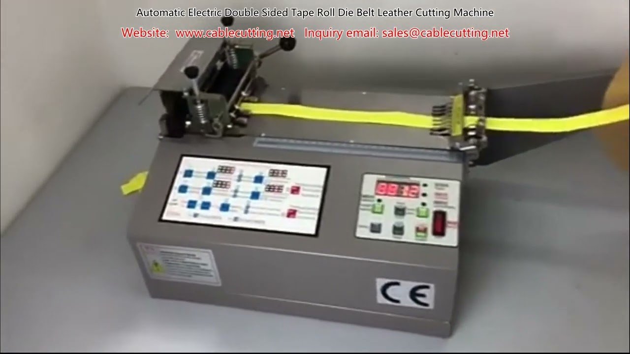 Mesin Pemotong Automatik Elektrik untuk Pita Dua Sisi, Tali Pinggang & Kulit | Pemotong Die Belt