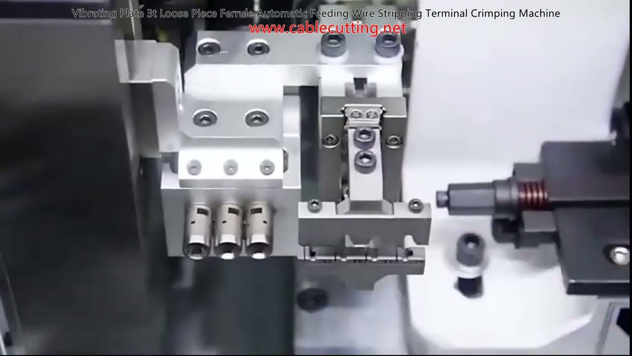 Mesin Crimping Terminal Automatik 3 Tan - Plat Bergetar untuk Pemakanan Ferrule, Penghupaman Wayar & Crimping
