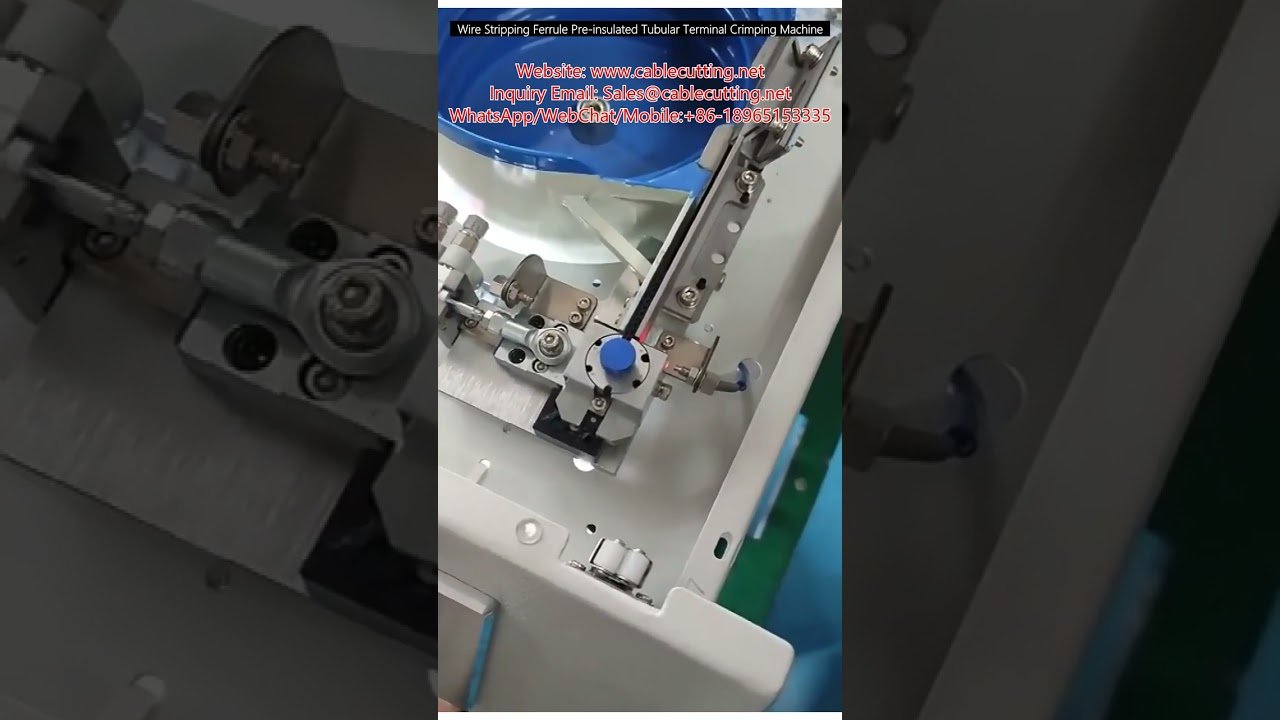Mesin Crimping Terminal Ferrule Pra-penebat & Penanggal Wayar Automatik