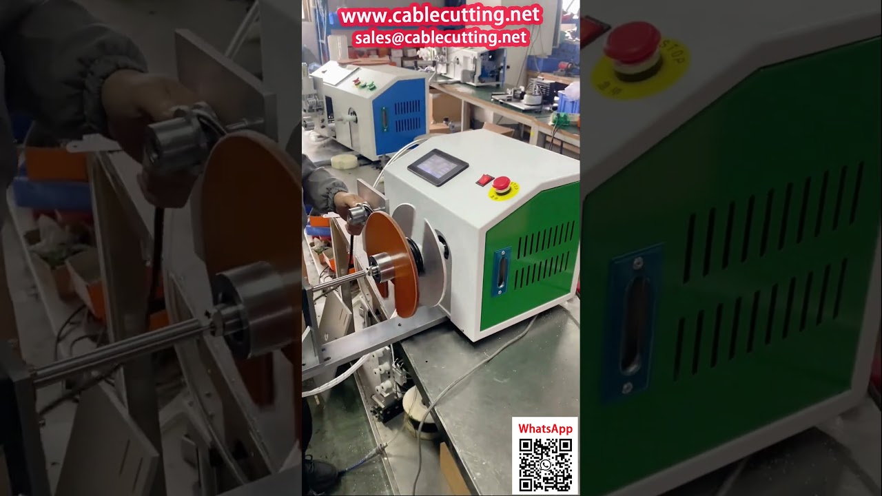 Mesin Penggulung Kord Kuasa Automatik dengan Palam & Kabel Rata | Penyelesaian Pembungkusan Industri