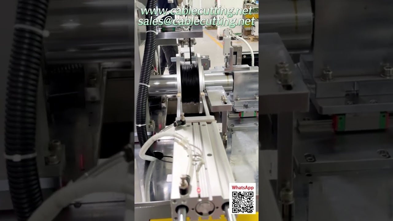 Mesin Spooler Kabel Automatik - Ukur, Lintas & Potong Secara Automatik