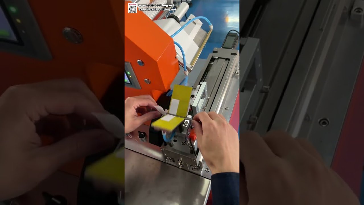 Mesin Pelabelan Wayar dengan Sensor Kepekaan Tinggi - Aplikator Stiker Lipatan Kabel Automatik