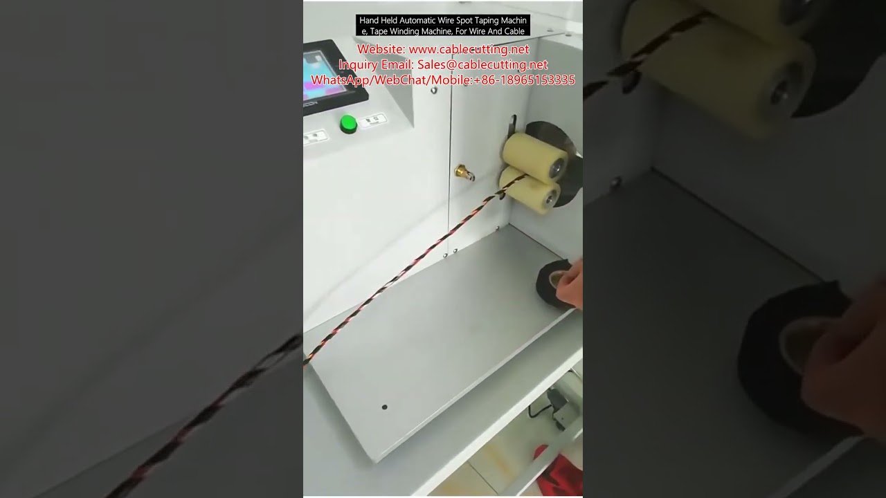 Mesin Pembalut Wayar Automatik Genggam - Alat Pemutar Tape untuk Wayar dan Kabel