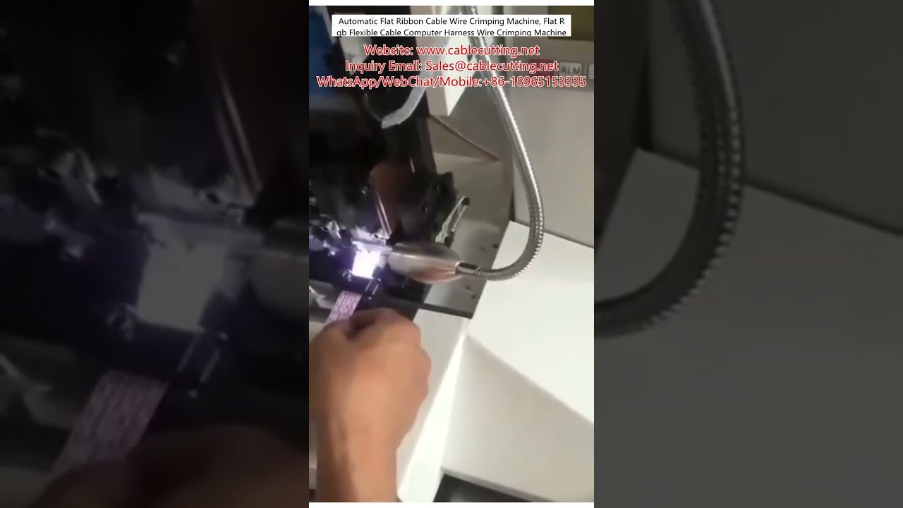 Mesin Crimping Kabel Rata Automatik untuk Kabel RGB Fleksibel & Harness Komputer