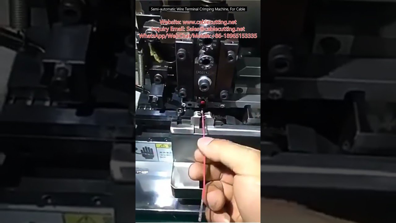 Mesin Crimping Terminal Wayar Semi-Automatik Berkualiti Tinggi untuk Pemprosesan Kabel