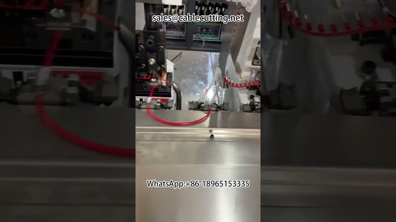 Mesin Pengelim Terminal Kepala Kembar Automatik dengan Ukiran Laser untuk Tiub Pengecutan Haba