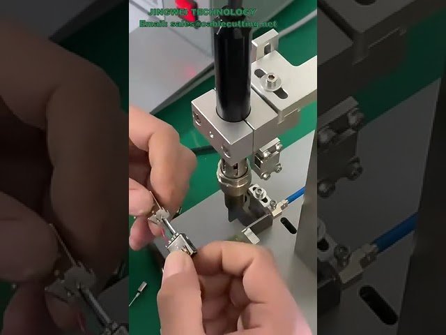 Mesin Pateri Separuh Automatik untuk Penyambung Suis USB dan Pemasangan Wayar PCB