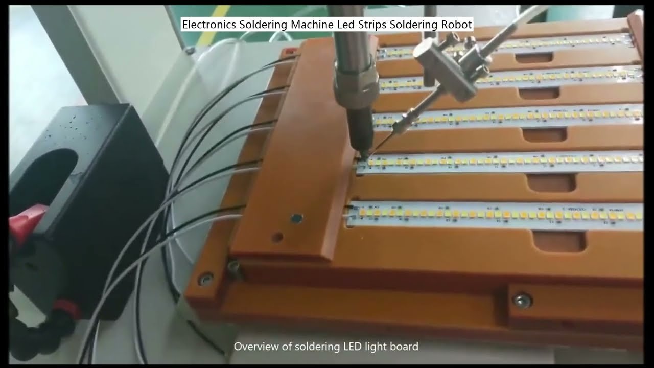 Mesin Pematerian Elektronik Automatik untuk Jalur LED | Robot Pematerian Tepat