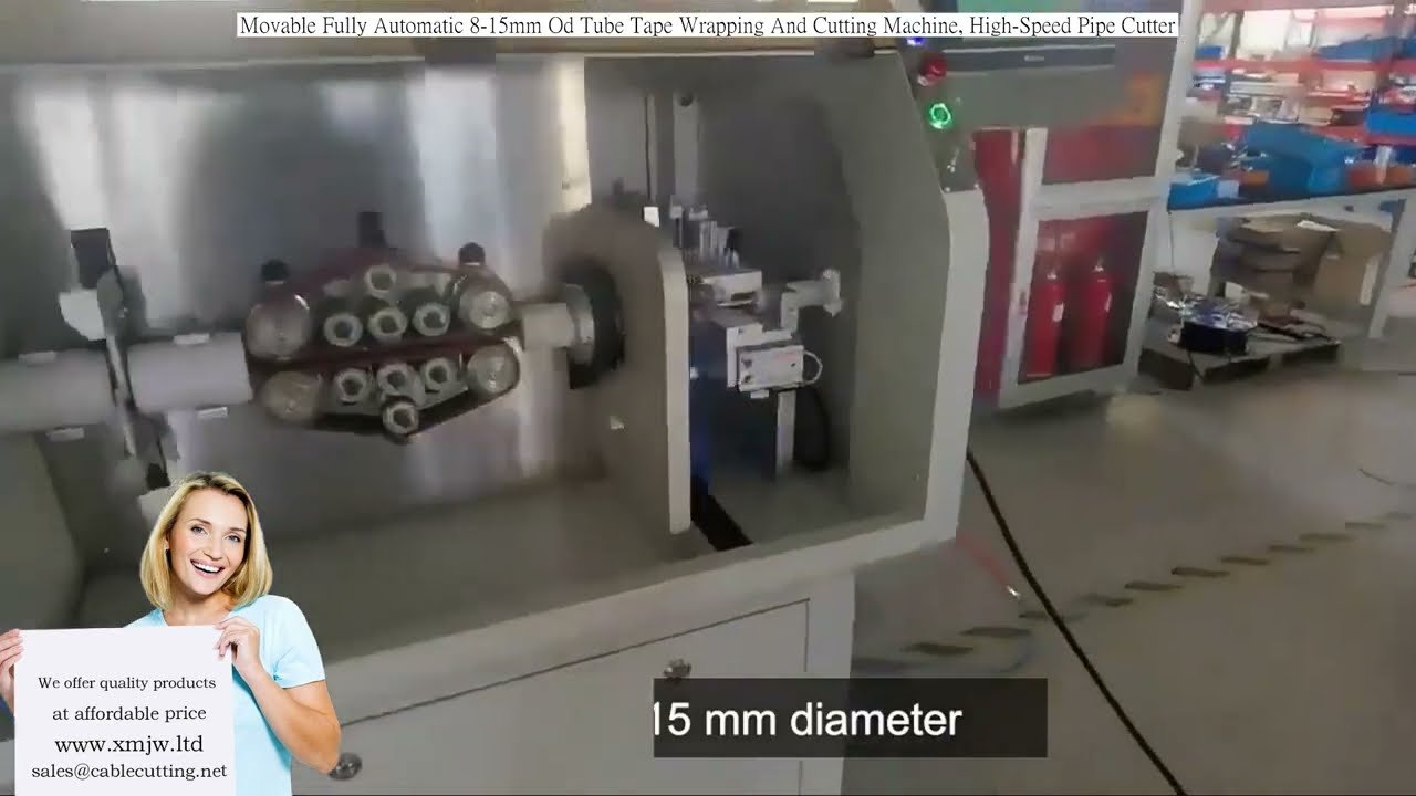 Mesin Pembalut & Pemotong Tiub Automatik Sepenuhnya Mudah Alih 8-15mm OD – Pemotong Paip Kelajuan Tinggi