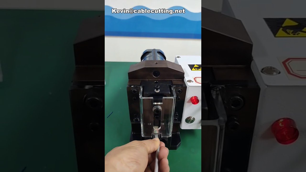 Mesin Crimping Automatik RJ45 8 Pin Logam - Penyambung Ethernet Cat5 Cat6
