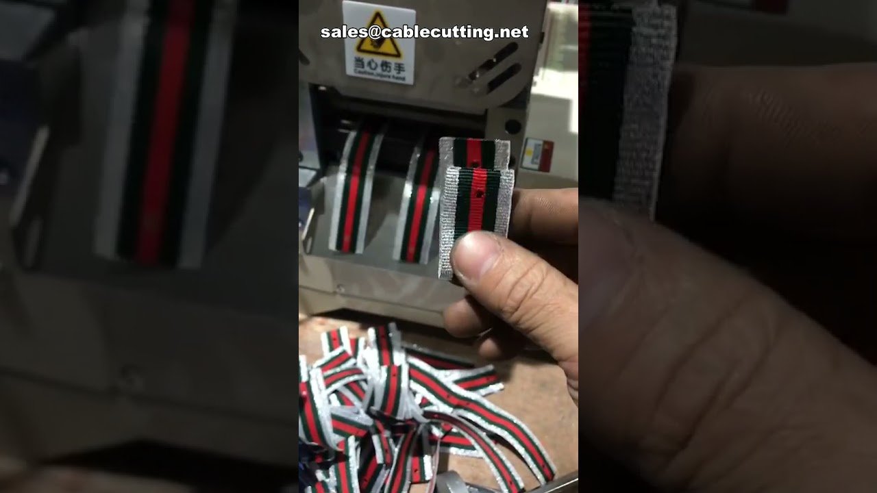 Mesin Pemotong dan Tebuk Lubang Pita Ribbon & Tali Elastik – Tawaran Kilang