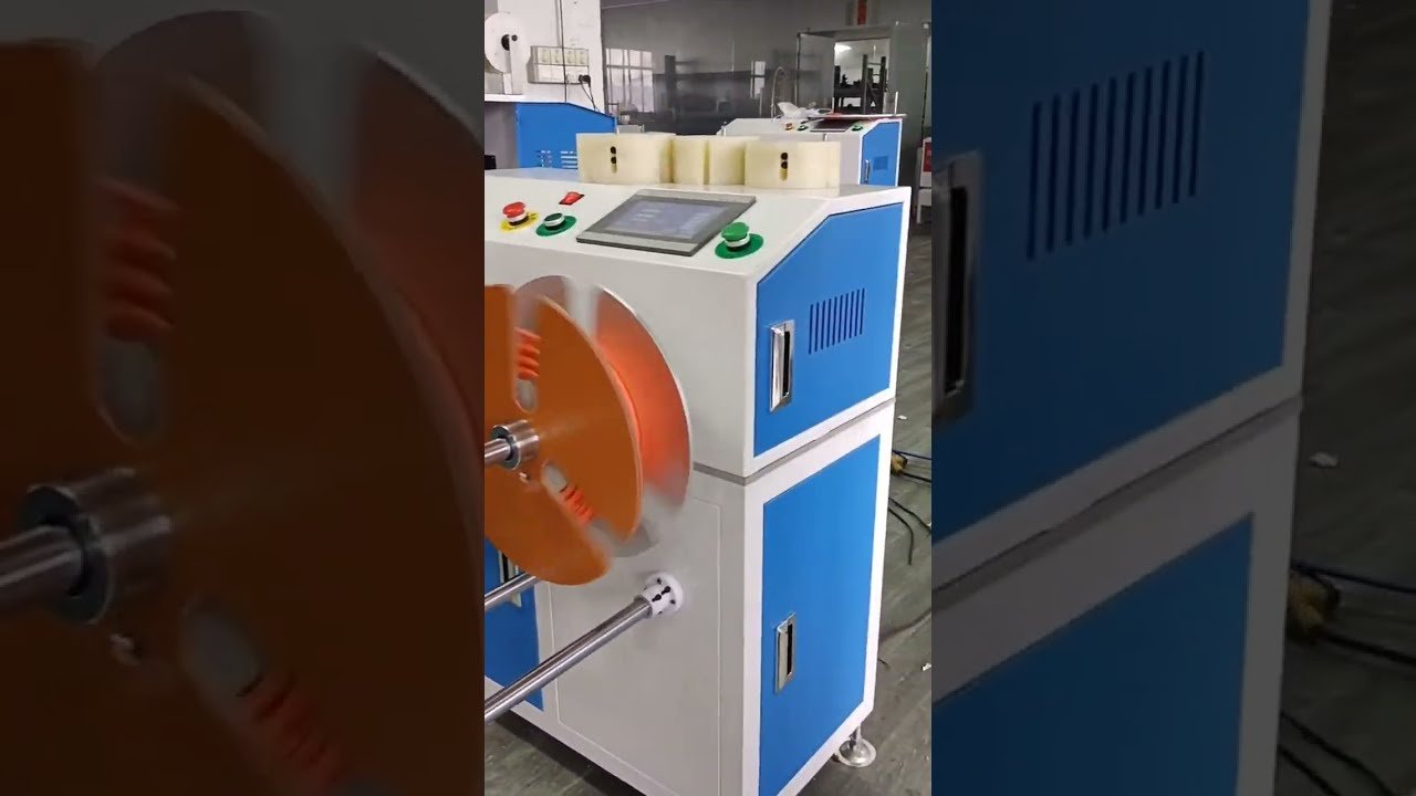 Demo Mesin Automatik: Pengiraan Meter, Pemotongan, Penggulungan Wayar & Pemecahan Gulungan Besar (15mm)