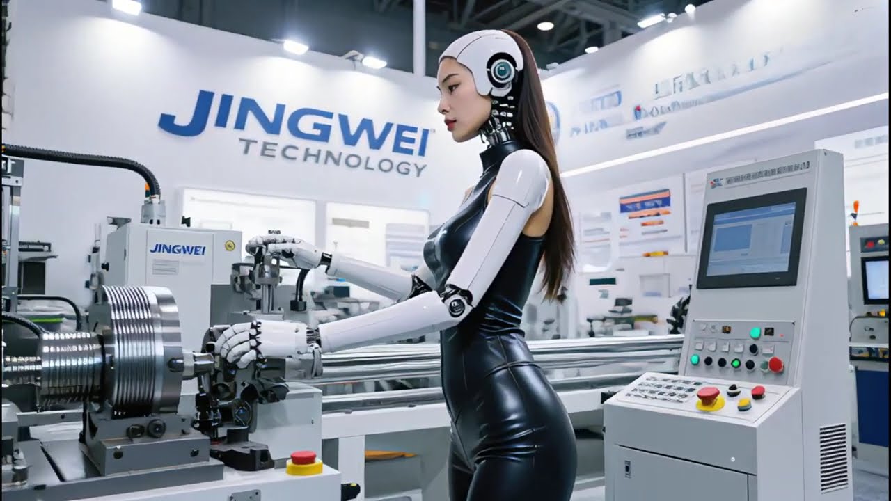 Robot Industri Mengendalikan Mesin Pemprosesan Wayar dengan Tepat