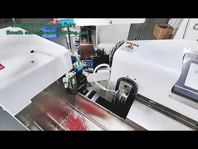 Mesin Automatik Sepenuhnya untuk Crimping Pin Terminal Wayar dan Pengetinan Sisi Tunggal