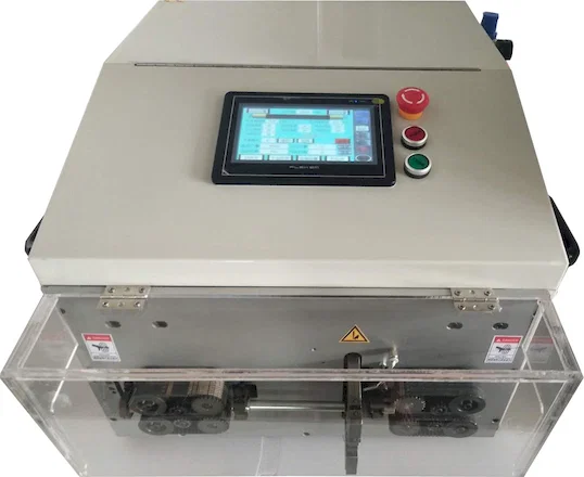 Ganda Round Sheath Penjalur Kabel Cutter WPM-YHT2 - Mesin Penjalur Wayar Automatik